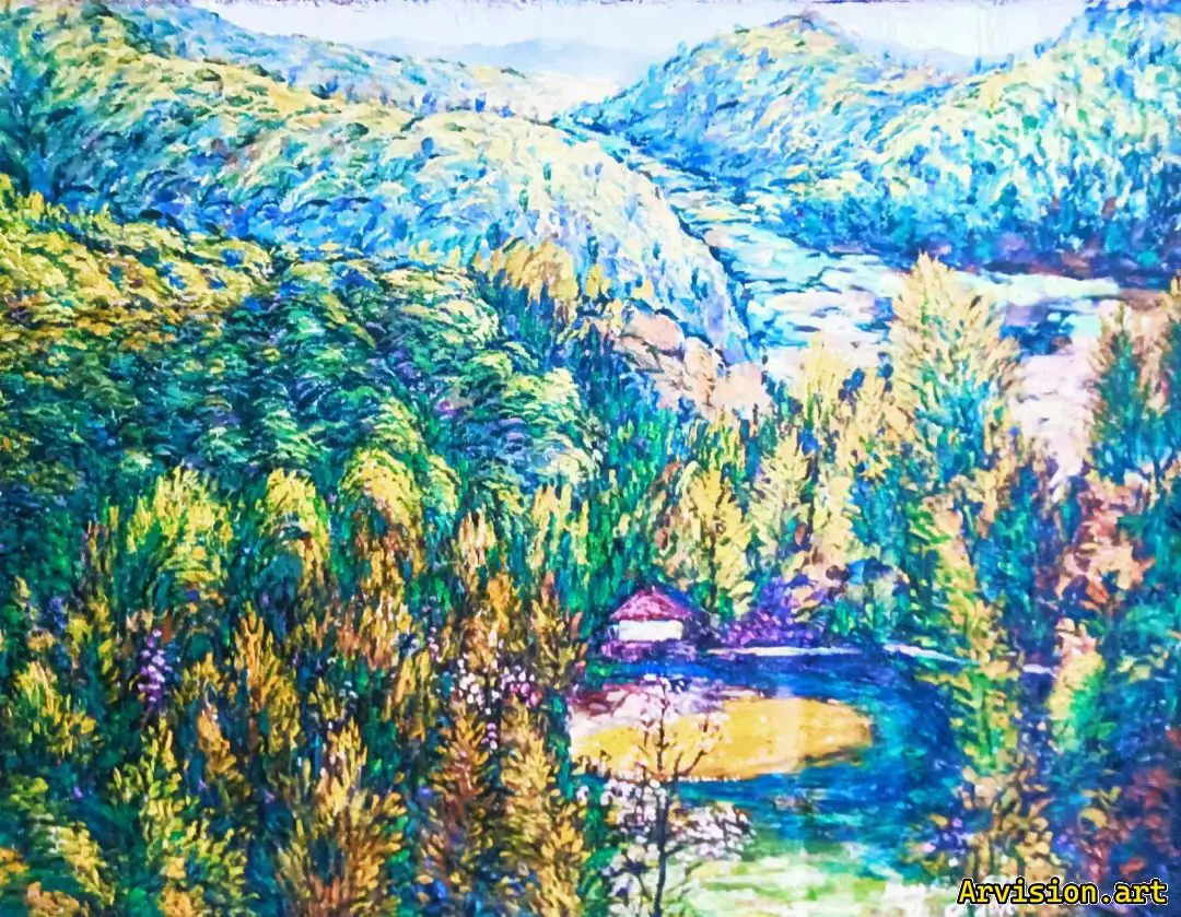 王琳油画斑斓诗景